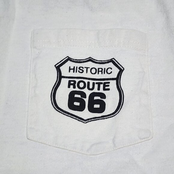 Historic Route 66 Pocket Tee Good Shirts White Travel Vintage Graphic XL - Picture 7 of 12